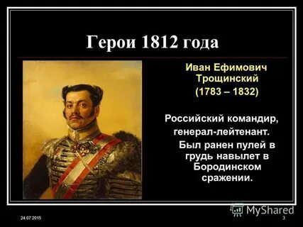 Презентация герой 1812 года