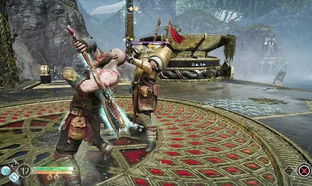 God of war 4. Озеро девяти god. Ёрмунганд змей god of war. Год оф вар рагнарек берега девяти артефакты. Озеро девяти god.