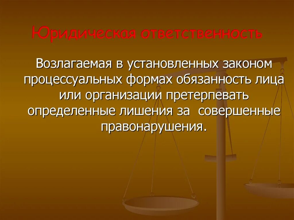 Законы правоотношение. Возлагается в процессуальной форме юридическая ответственность.