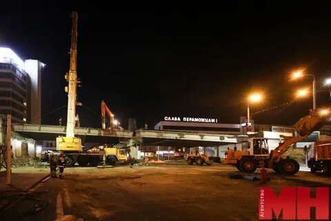 Обрушение путепровода в смоленске