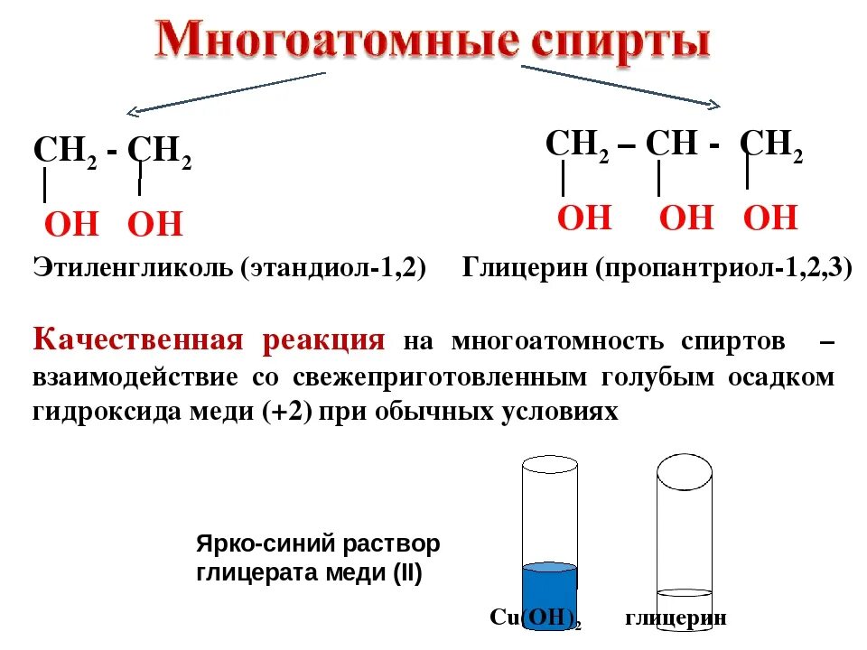 Глицерин реагент. Качественная реакция на этиленгликоль и глицерин. Как отличить глицерин от этиленгликоля.