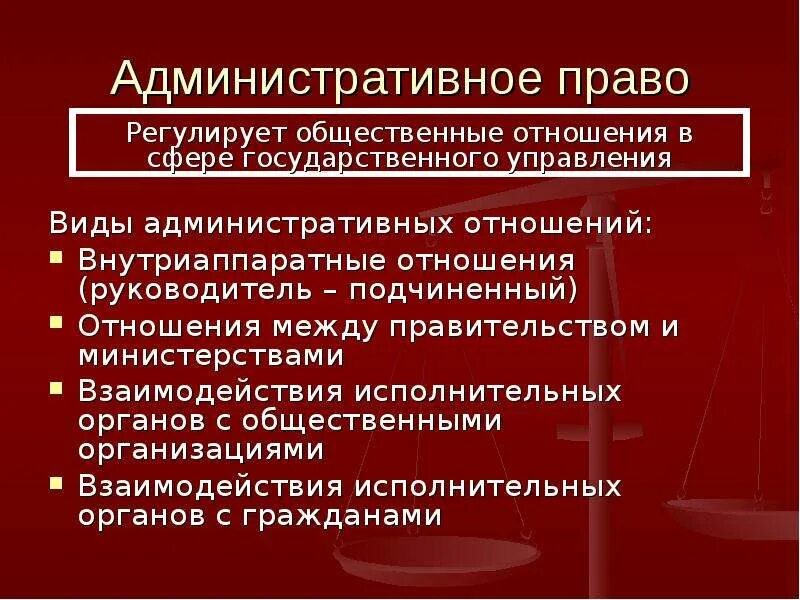 Государственное управление в административном праве. Что изучает административное право. Общественные отношения в административном праве.