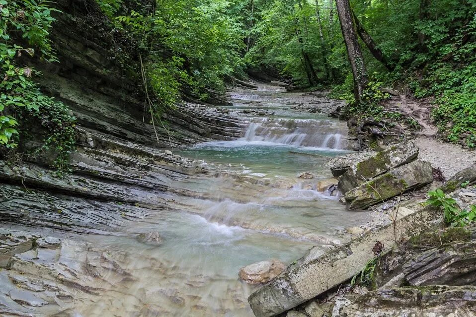 Погода в пшаде на день. Водопады реки Пшада. Пшада Краснодарский водопад. Река Пшада Исток.