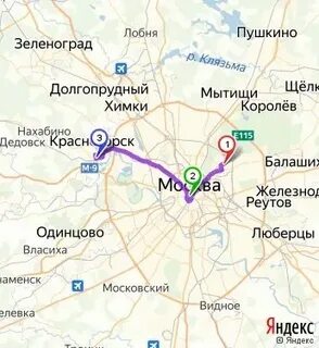Сколько км от москвы красногорск московская область