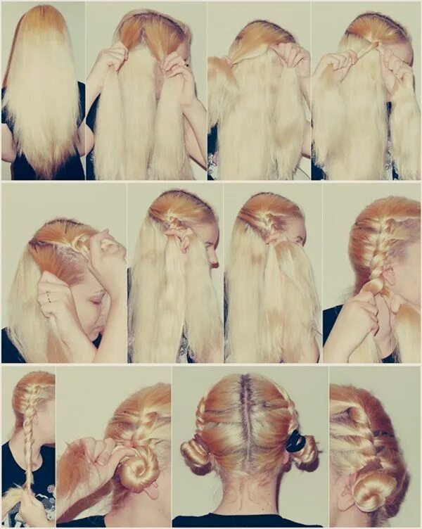 Плетем косички на ночь. Можно заплетать волосы на ночь. Заплести косички на ночь. Можно заплетать волосы на ночь. Накрутить волосы на косички.