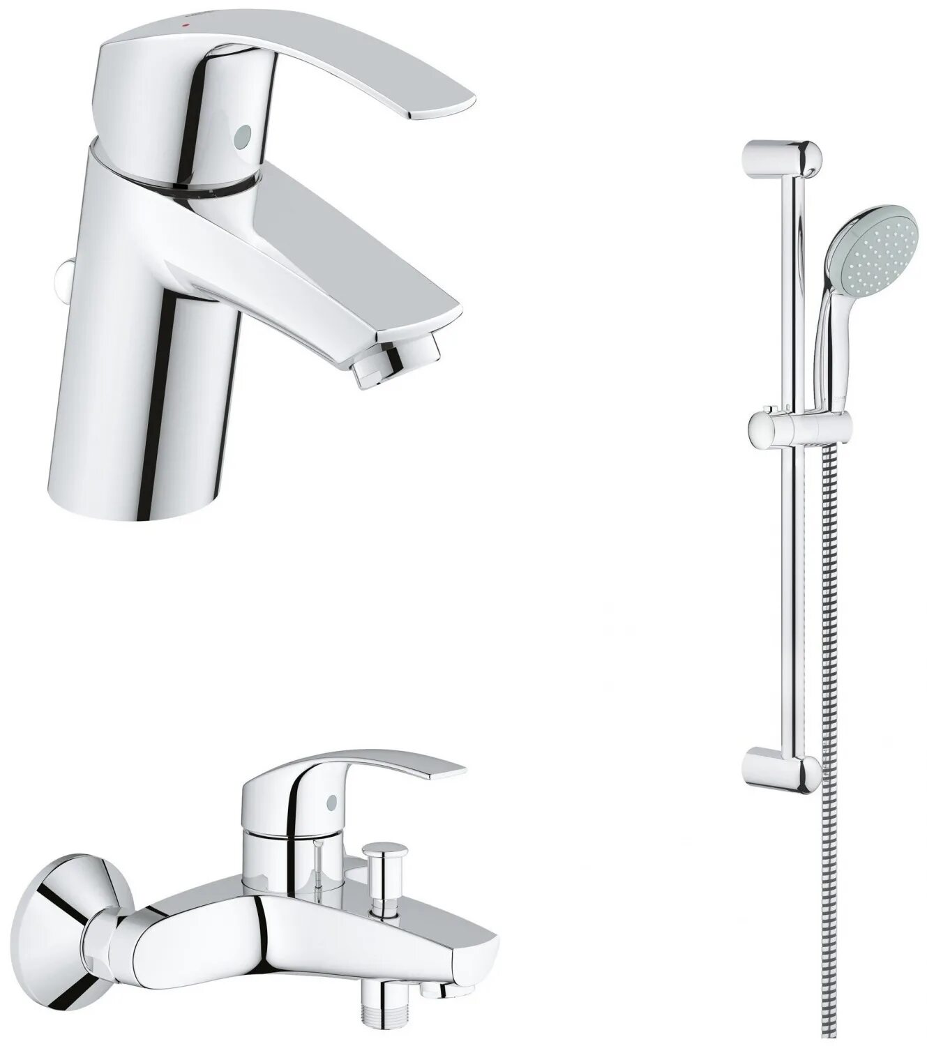 Смесители для ванны grohe хром