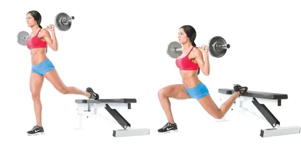 Приседания с грифом. Выпады со штангой фото. Болгарский сплит-присед. Сплит со штангой. Сплит со штангой.