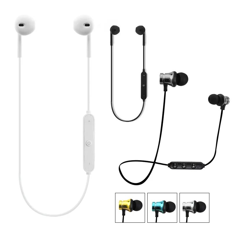 Наушники Sport Wireless Headset Earphone 4.2. Беспроводные наушники Earphone stereo. Блютуз гарнитура стерео с микрофоном Sony. Ear Hook для наушников для Xiaomi.