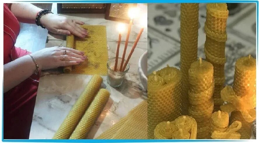 Как делать восковую свечу
