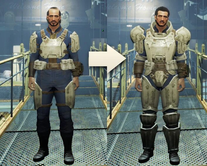 Программами armor. Fallout 4 тяжелая боевая броня синта. fallout 4 armor. fallout 4 белый костюм синта. fallout 4 all armor.