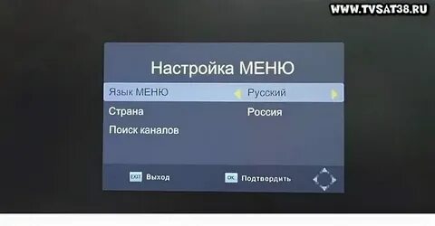 Настройка цифровых меню