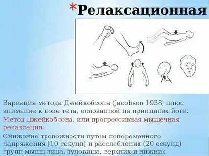 Прогрессивная мышечная релаксация упражнения