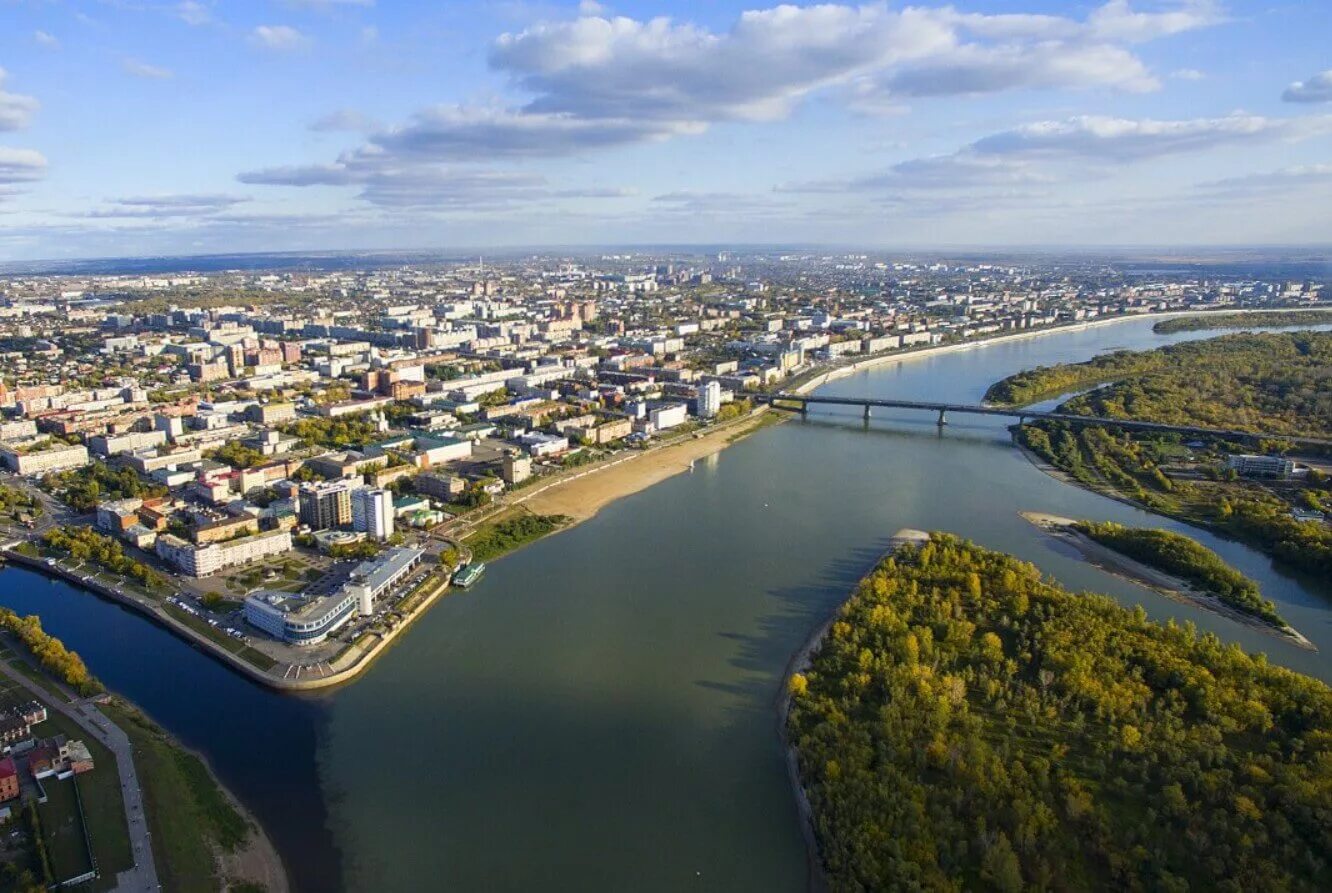 На какой реке расположен омск