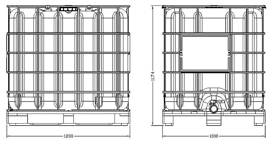 Размер еврокуба на 1000 литров с поддоном. Еврокуб IBC 1000 Л. Еврокуб IBC 1000 вес. Еврокуб IBC 1000л чертеж. Еврокуб 1000 л габариты.