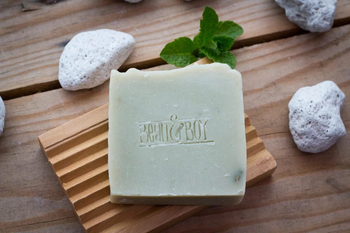 Soap. Мыло с пемзой. Кусок мыла. Natural Handmade Soap.