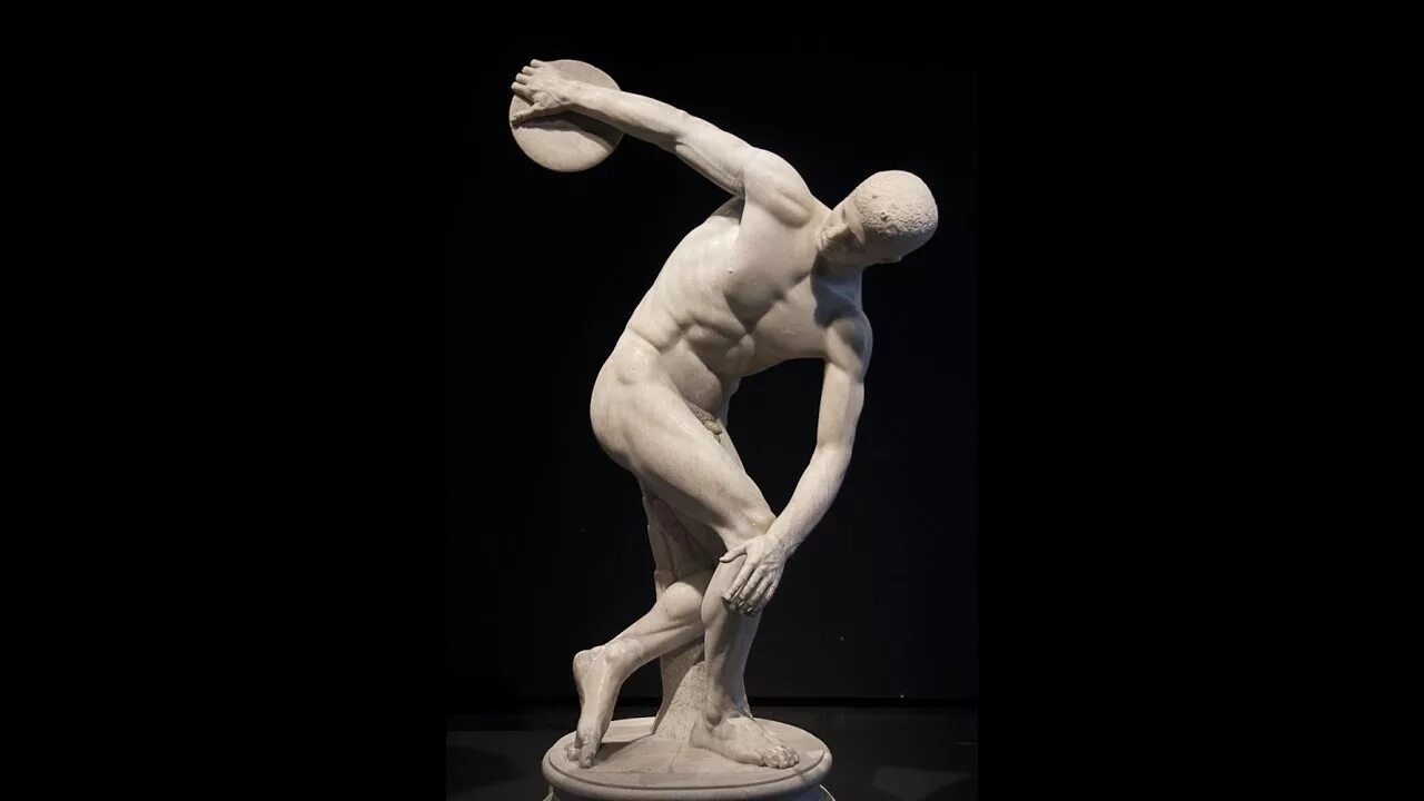 Дискобол скульптура древней Греции. Метатель скульптора мирона