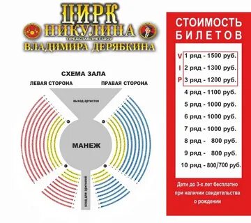 Расписание цирка санкт петербург