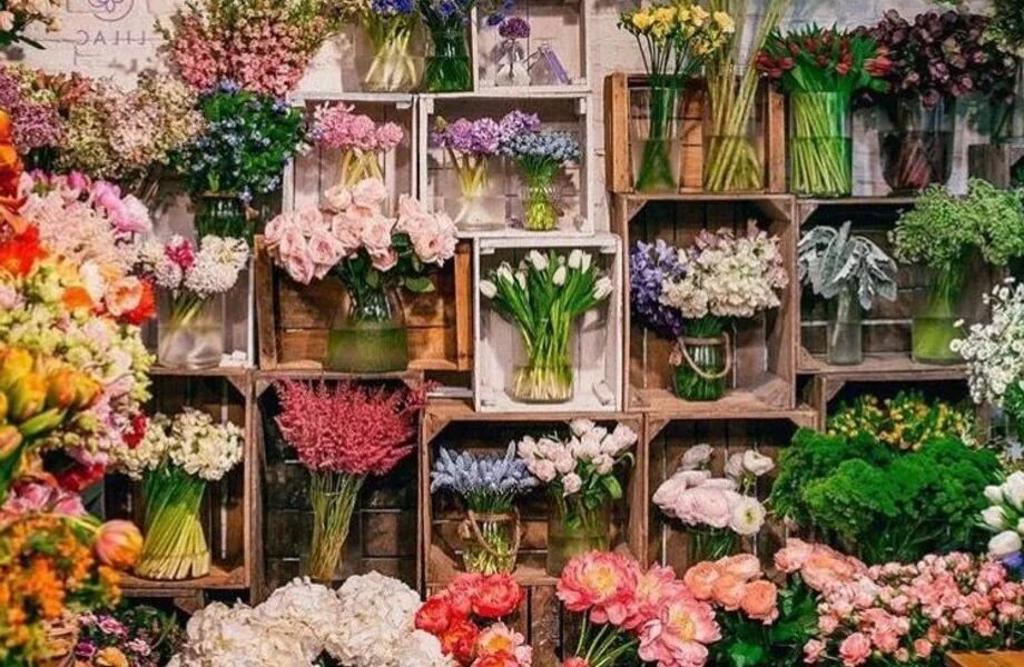 В цветочном магазине купили 15. Витрина цветочного магазина. Цветы на витрине. Красивая витрина с цветами. Красивые витрины цветочных магазинов.