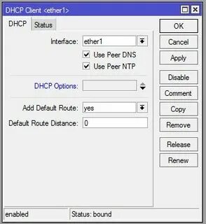 Mikrotik dhcp dns