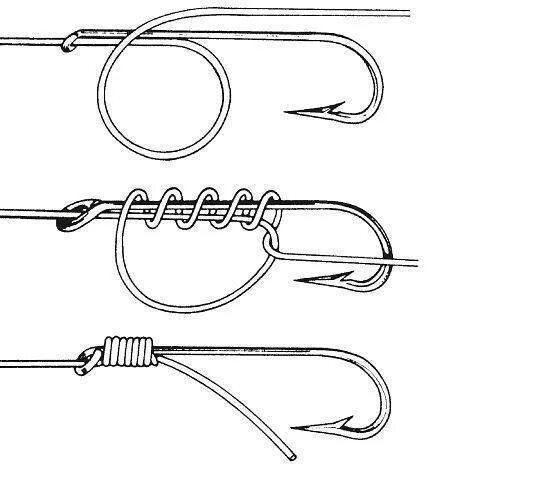 Как привязать рыболовный крючок к леске. Узел для крючка рыболовного к плетенке. Узел Снелл рыболовный. Прочные рыболовные узлы для крючков и поводков. Паломар узел для рыбалки.