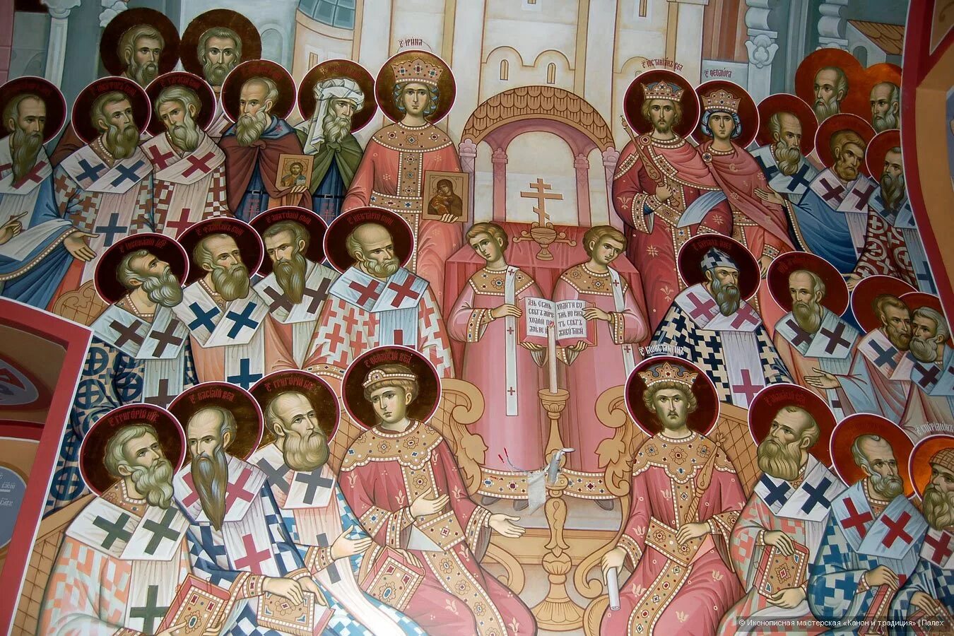 эпоха вселенских соборов. никейский собор 1560 фреска. вселенские соборы кто присутствовал. эпоха вселенских соборов. 2 никейский вселенский собор.