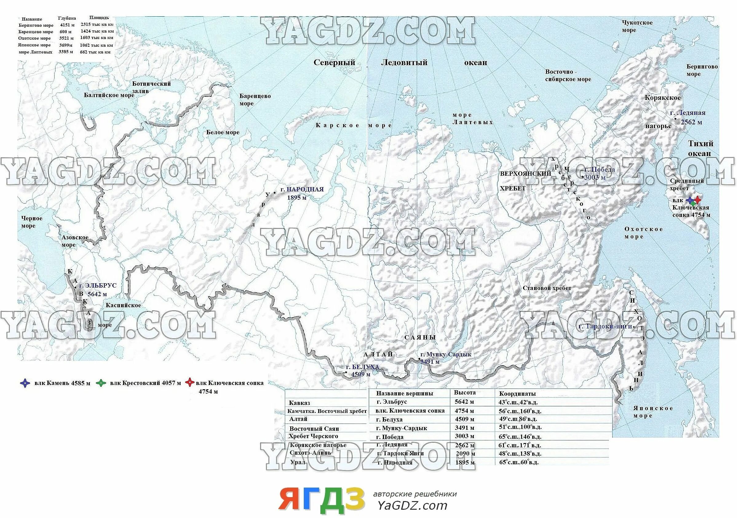 Контурная карта по географии страница 20 21. Карта России литосфера контурная карта географии 6 класс ответы.