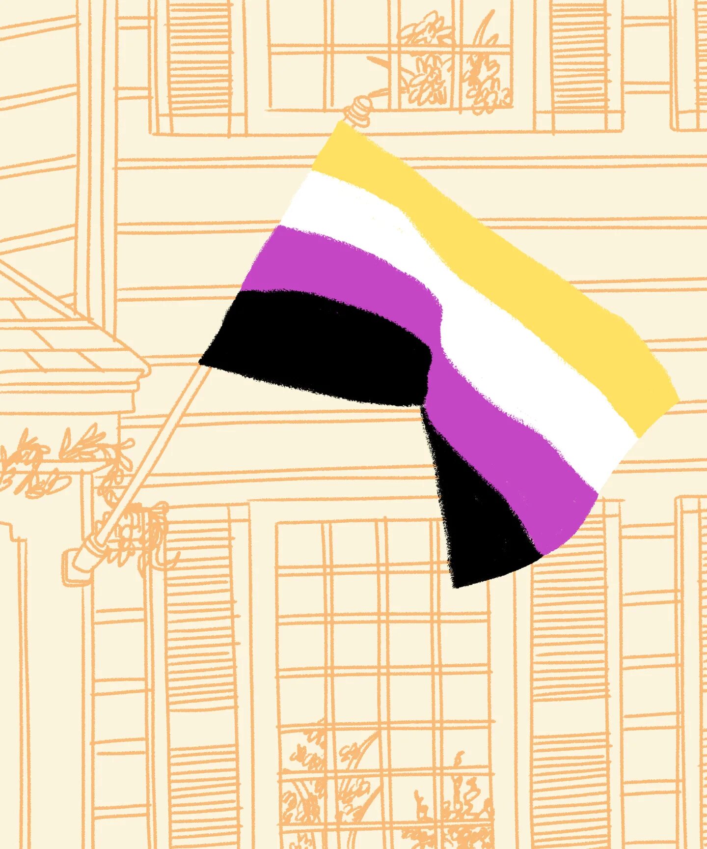 Небинарный флаг. Lgbtq+ флаг. флаг небинарных персон. флаг non binary. гендерквирный флаг.