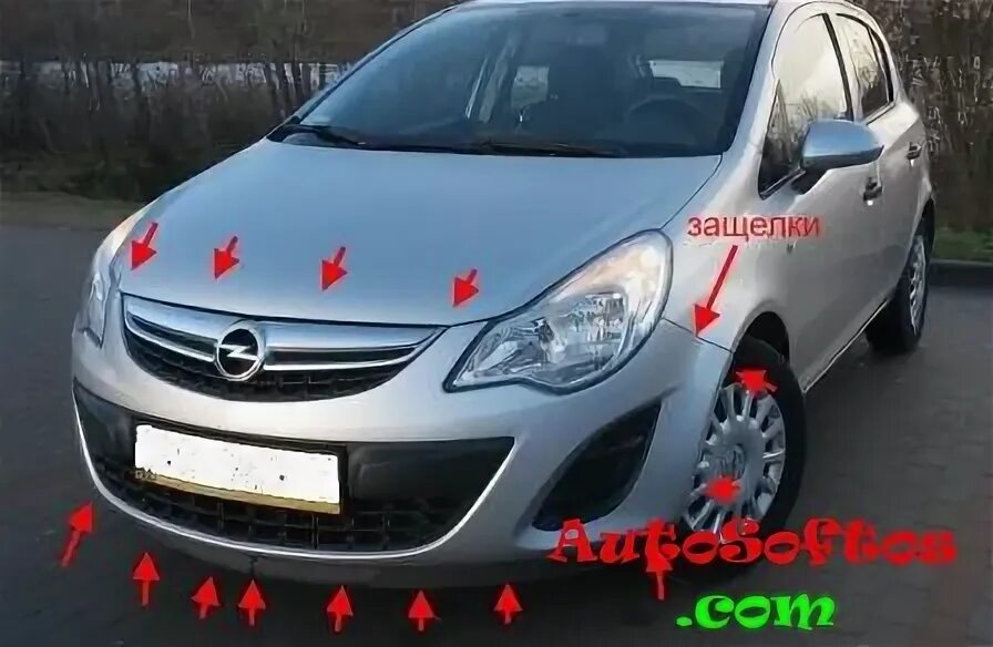 Corsa D Как снять передний подкрылок Opel Corsa - Форум AutoPeople