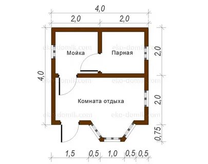 Чертеж баня 4