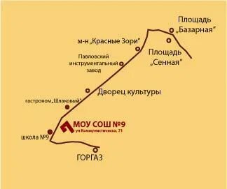Карта города павлово нижегородской