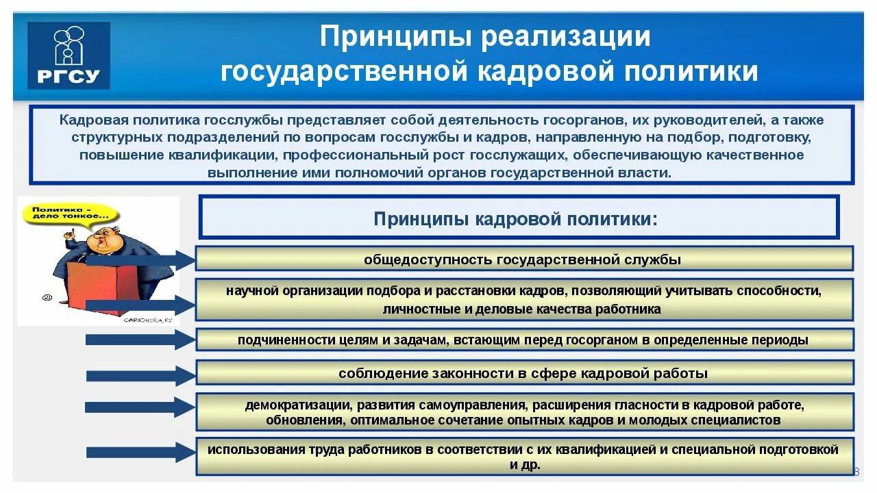 Принципы государственной кадровой политики. Принципы формирования государственной кадровой политики. Понятия государственной кадровой политики. Кадровая политика государственной службы. Условия реализации государственных решений