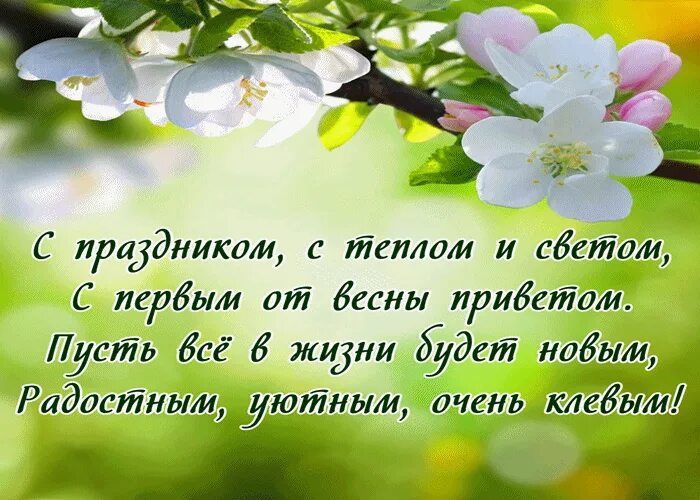 Поздравление с первым днем весны. Поздравление с весной. Поздравления с днём весны.