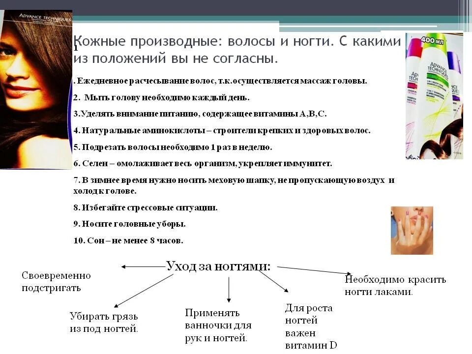 Меры по уходу за волосами биология. Правила ухода за волосами и ногтями. Гигиена кожи ногтей и волос презентации. Памятка по уходу за кожей ногтями и волосами. Правила ухода за кожей волосами и ногтями.