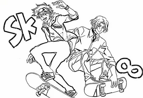 Langa and reki official art sk8