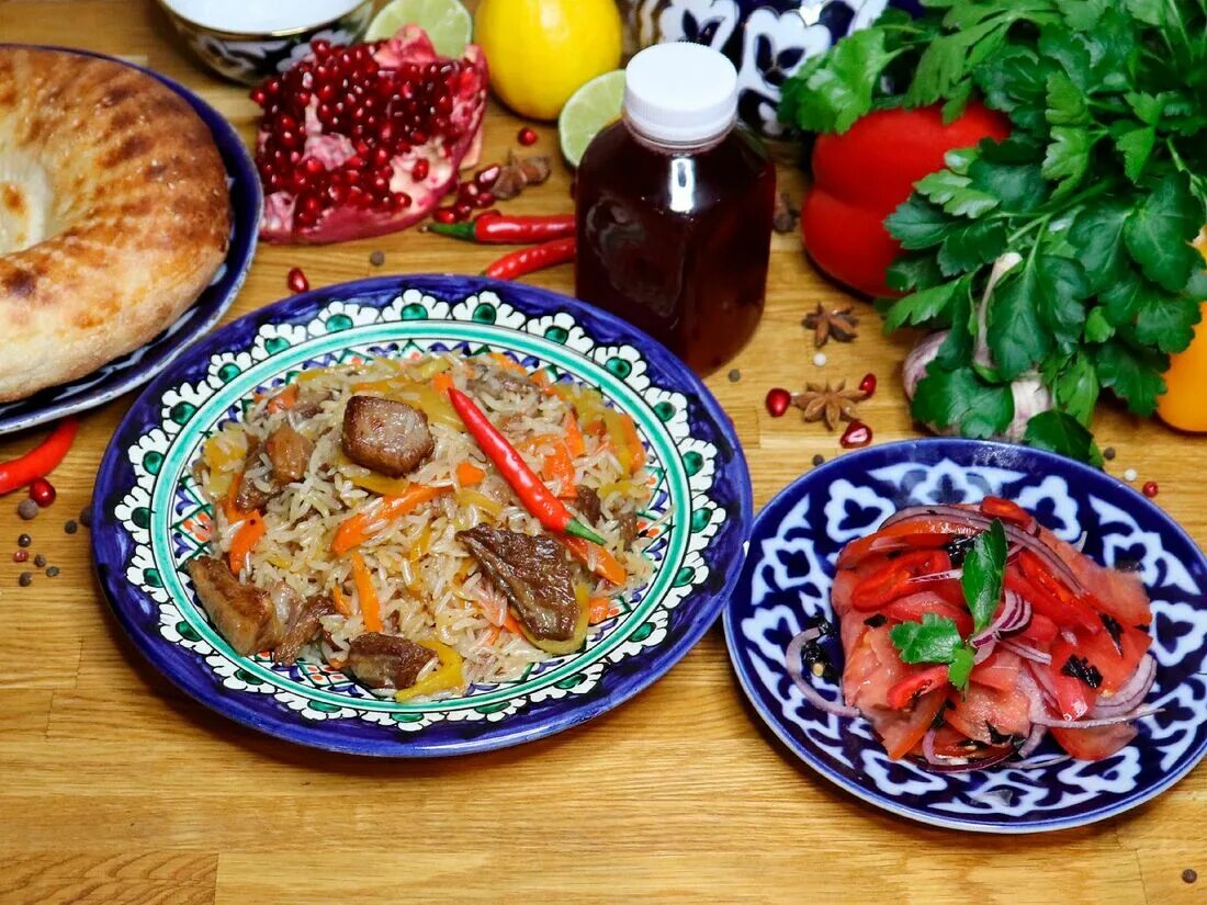 Узбекская кухня карта