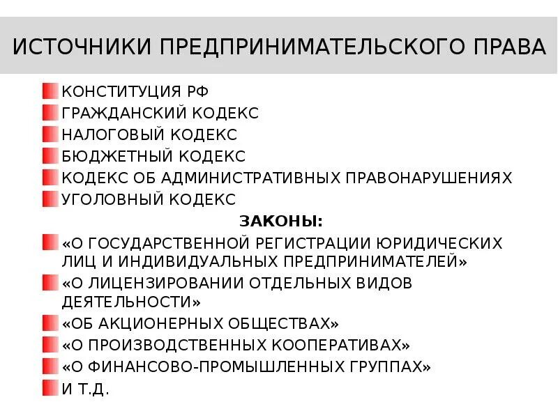 Виды административных правонарушений в предпринимательской деятельности