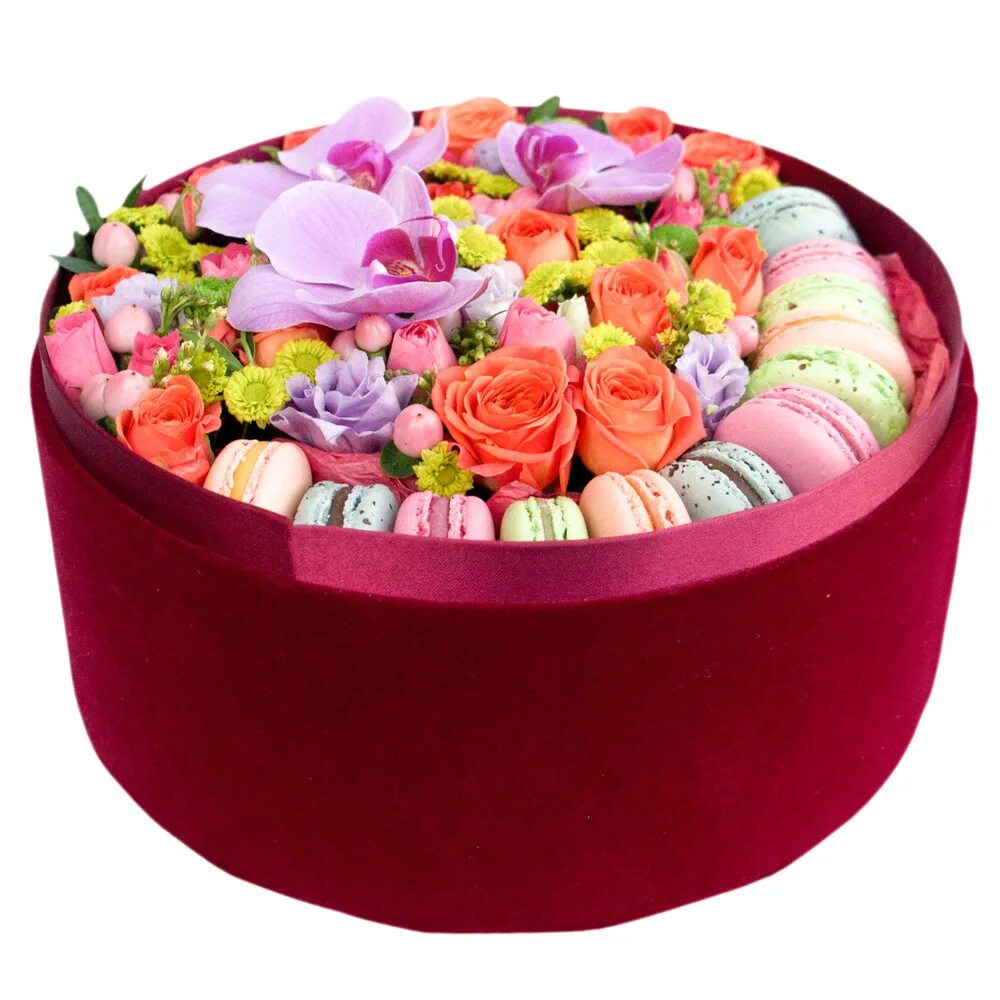 Цветочные коробочки. Букеты в коробках. Круглая коробка с цветами. Cveti v karobke. Коробочки с цветами и сладостями.