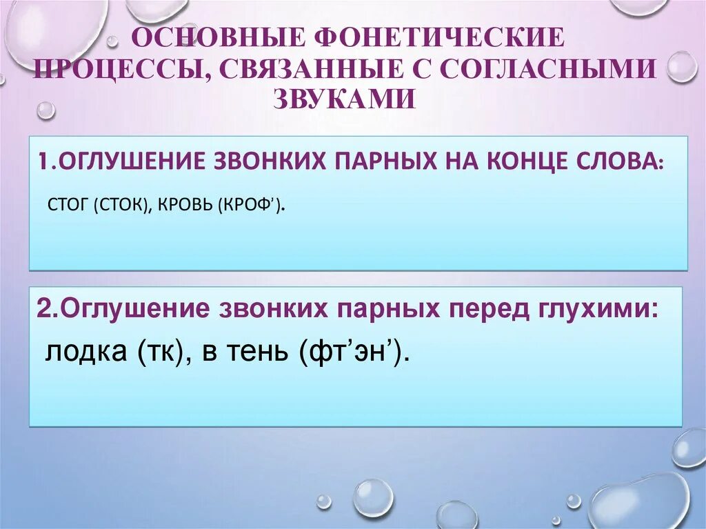 Фонетика примеры в русском языке Фонетическая основа слова