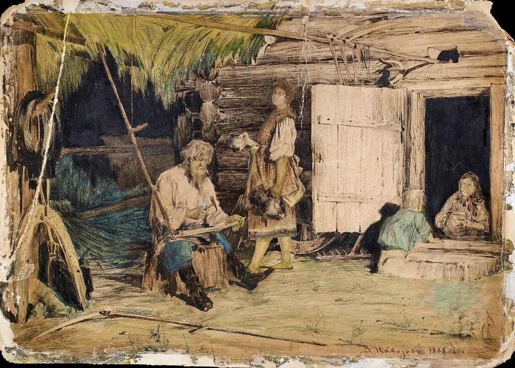 Крестьян иванович. Е. Деревня в старину. Алексей корзухин девичник. Репина “проводы новобранца”.