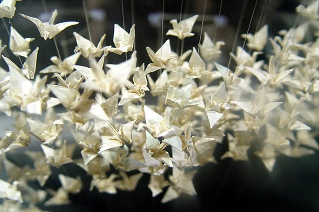 Japanese Origami Crane Garland Wedding Photography Party Etsy Paper crane weddin