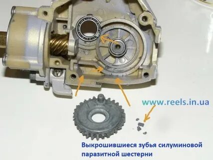 Паразитная шестерня катушки