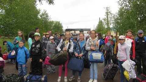 Заезд всех детей и сотрудников