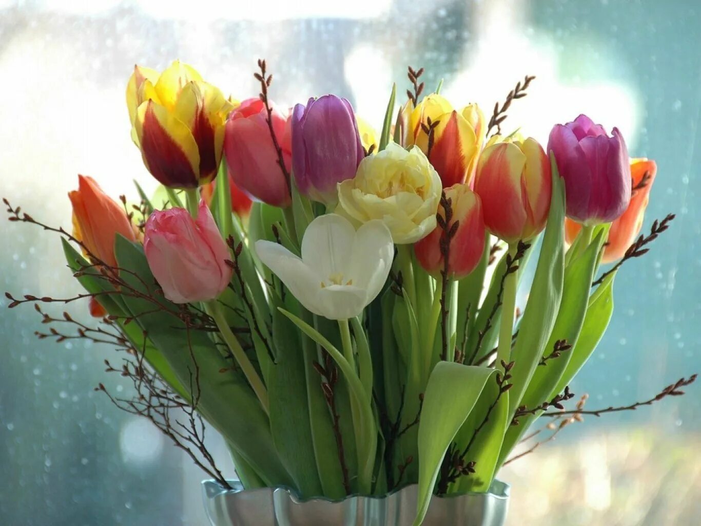Весенний букет. Весенние тюльпаны. Букет весенних цветов.
