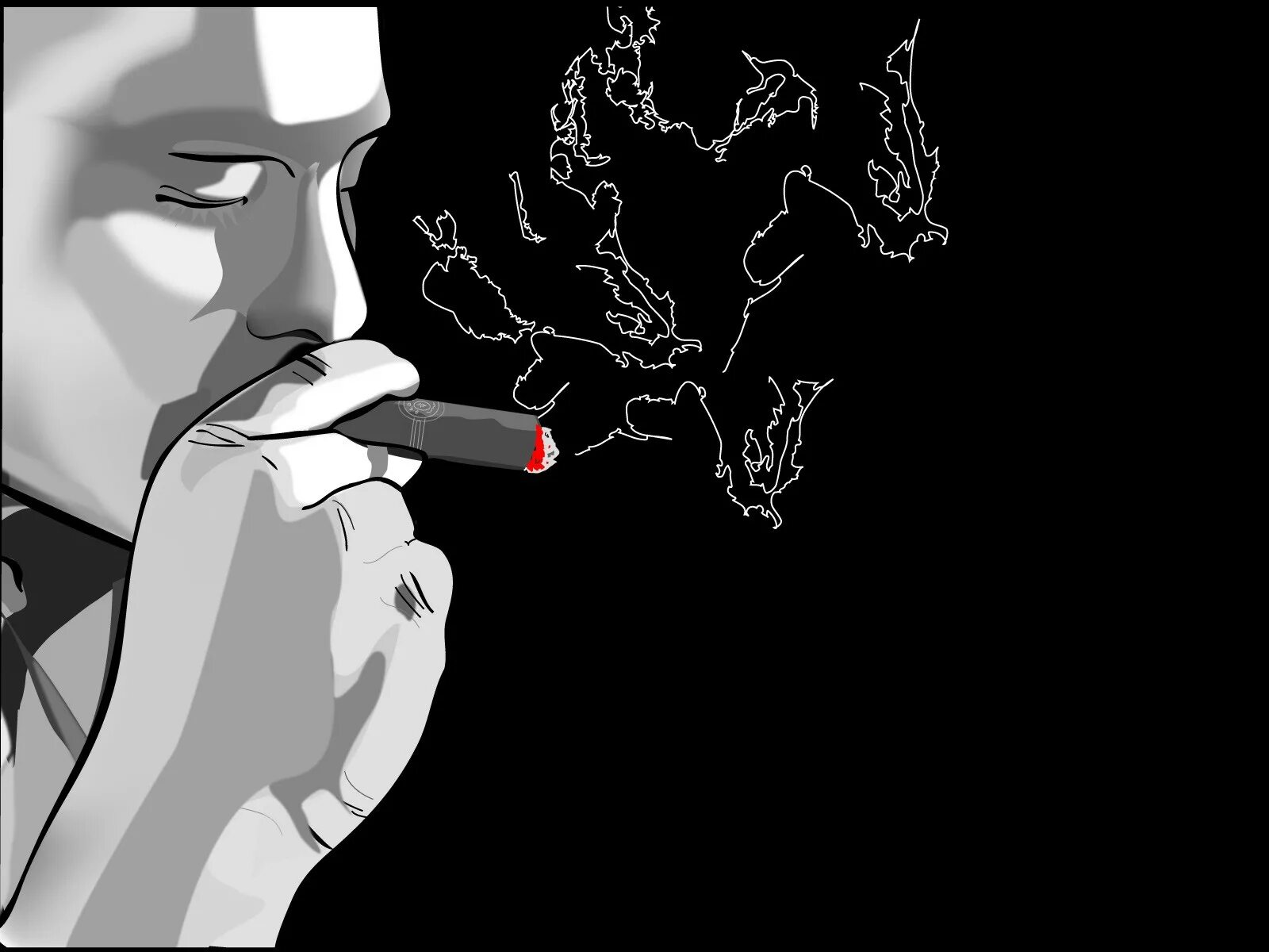Сон курящий человек. Сигарета рисунок. Человек с сигаретой. Мужчина с сигаретой арт. Рисунки на черном фоне.