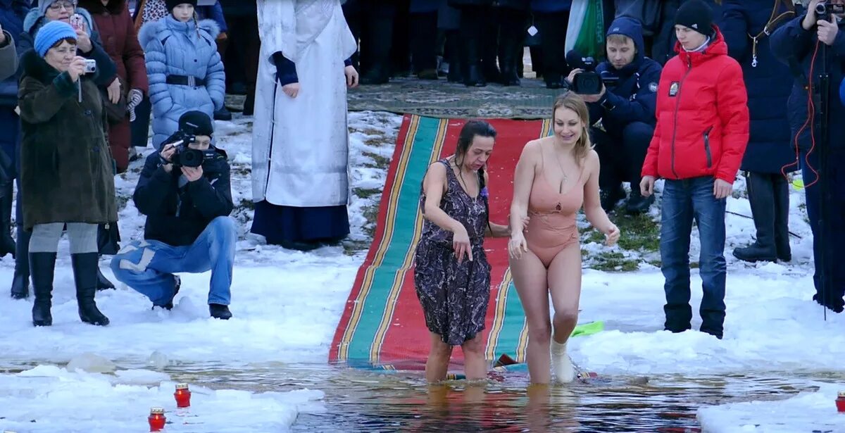 Голые Рождественские Купания