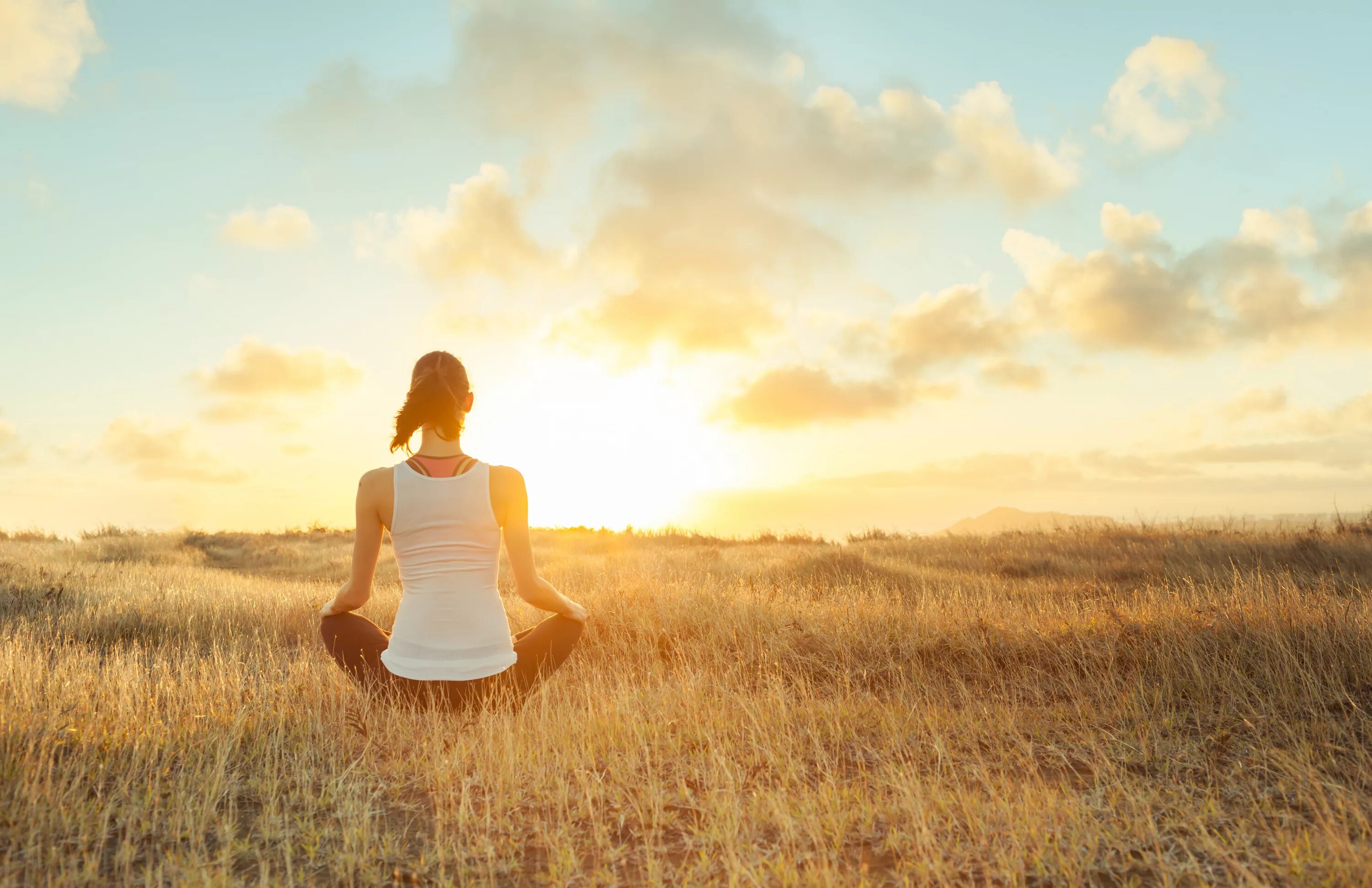 Ощущение женщины во время. Медитация в поле. Медитирует в поле. Ресурсная медитация. Женщина медитирует в поле.