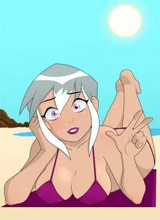 rodjim, charmcaster, ben 10, beach, bikini, cleavage, female, female only, ...