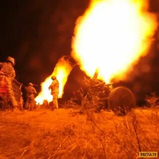 Звуки стрельбы и взрывов