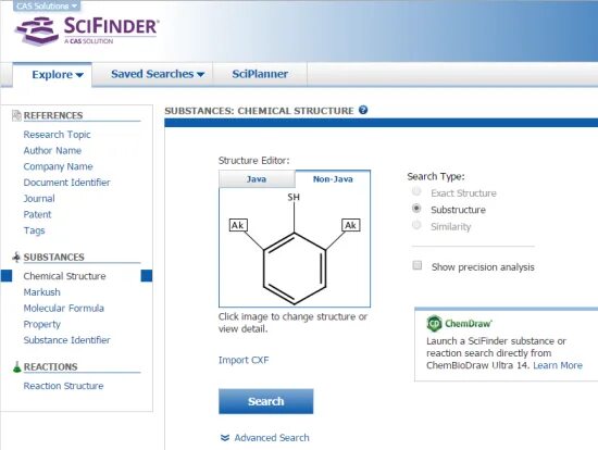 Реаксис. SCIFINDER. Chemical abstracts service. База данных SCIFINDER (CAS). SCIFINDER-N (CAS) логотип. Saved searches