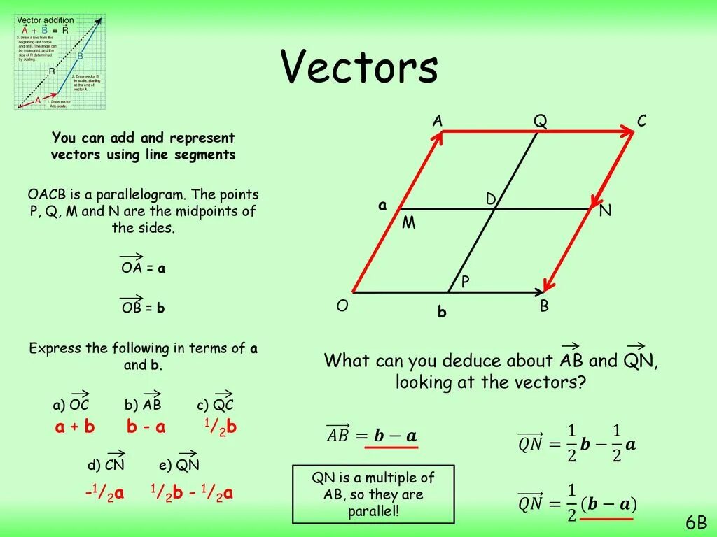 Adding vectors. Adding vectors igcse core. when two vectors are parallel.